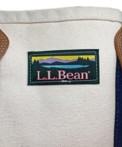 L.L.Bean（エルエルビーン）L.L.Bean (エルエルビーン) クラシック・レザー・ハンドル・カタディン・ボート・アンド・トート アイボリーの古着・服飾アイテム