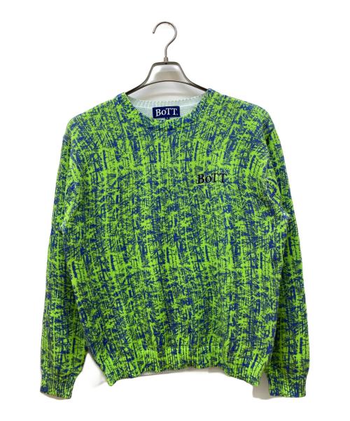 BoTT（ボット）BoTT (ボット) Bamboo Camo Printed Sweater グリーン サイズ:Ⅿの古着・服飾アイテム