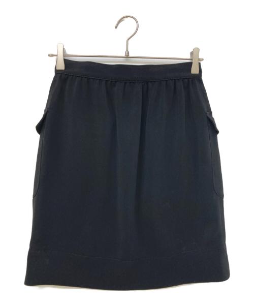EMPORIO ARMANI（エンポリオ アルマーニ）EMPORIO ARMANI (エンポリオ アルマーニ) フロントポケットミニスカート ブラック サイズ:40の古着・服飾アイテム