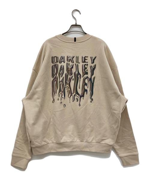 OAKLEY（オークリー）OAKLEY (オークリー) STACK METAL SWEATSHIRT ベージュ サイズ:Ⅼの古着・服飾アイテム