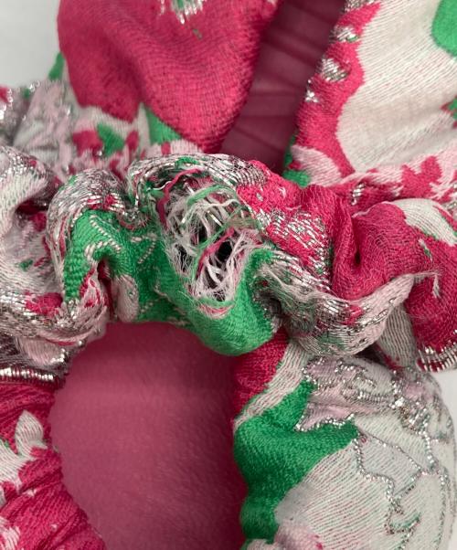 GANNI（ガニー）Ganni (ガニー) Soft Square Toe Scrunch バレエシューズ ショッキングピンク サイズ:37の古着・服飾アイテム