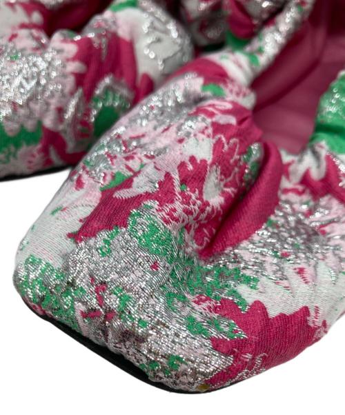 GANNI（ガニー）Ganni (ガニー) Soft Square Toe Scrunch バレエシューズ ショッキングピンク サイズ:37の古着・服飾アイテム