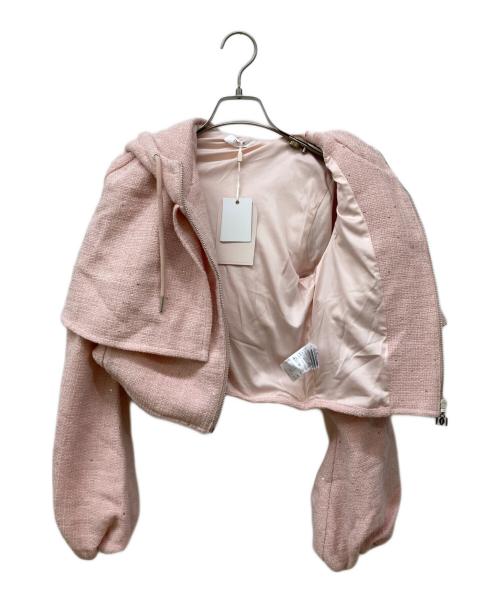 darich（ダーリッチ）darich (ダーリッチ) ラメツイードパーカーセットアップ ピンク サイズ:FREE 未使用品の古着・服飾アイテム