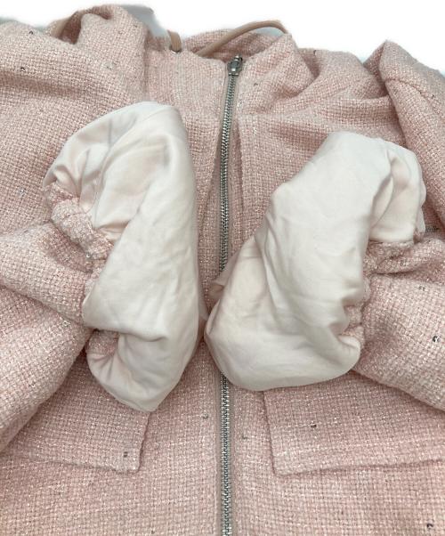 darich（ダーリッチ）darich (ダーリッチ) ラメツイードパーカーセットアップ ピンク サイズ:FREE 未使用品の古着・服飾アイテム