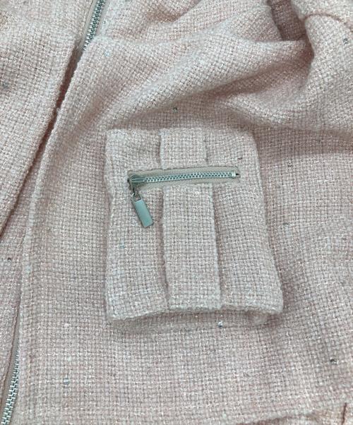 darich（ダーリッチ）darich (ダーリッチ) ラメツイードパーカーセットアップ ピンク サイズ:FREE 未使用品の古着・服飾アイテム