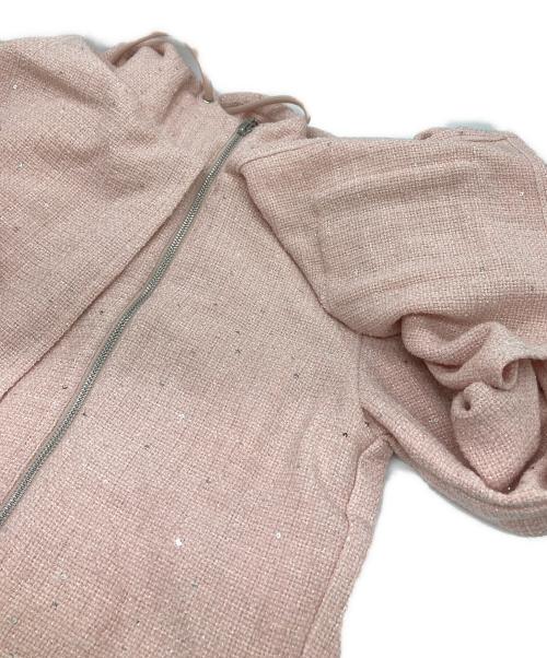 darich（ダーリッチ）darich (ダーリッチ) ラメツイードパーカーセットアップ ピンク サイズ:FREE 未使用品の古着・服飾アイテム