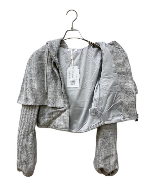 darich（ダーリッチ）Darich (ダーリッチ) ラメツイードパーカーセットアップ グレー サイズ:FREE 未使用品の古着・服飾アイテム