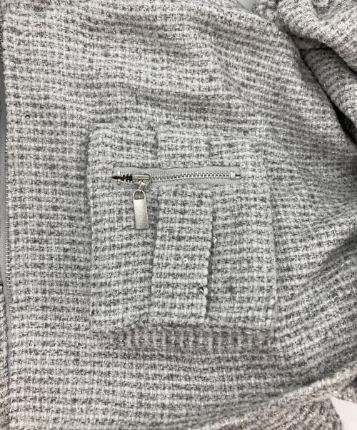 darich（ダーリッチ）Darich (ダーリッチ) ラメツイードパーカーセットアップ グレー サイズ:FREE 未使用品の古着・服飾アイテム