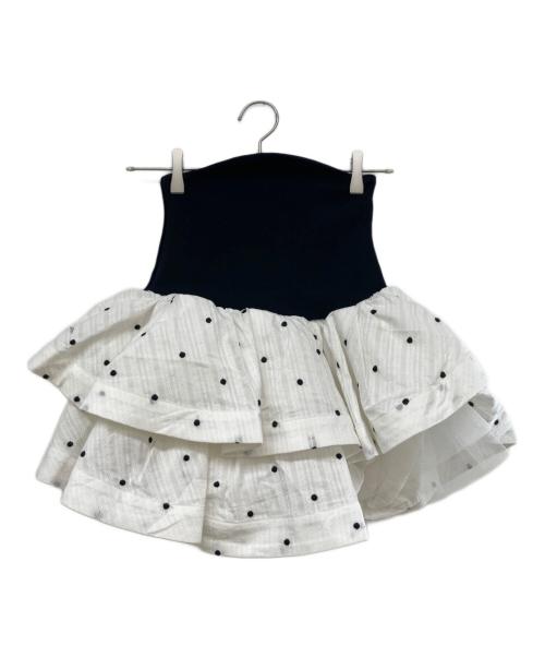 darich（ダーリッチ）Darich (ダーリッチ) ボリュームフレアセットアップ ホワイト サイズ:FREE 未使用品の古着・服飾アイテム