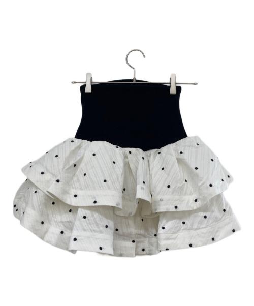 darich（ダーリッチ）Darich (ダーリッチ) ボリュームフレアセットアップ ホワイト サイズ:FREE 未使用品の古着・服飾アイテム