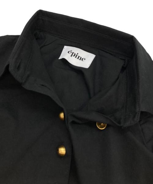 epine（エピヌ）epine (エピヌ) eボタンブラウス ブラック サイズ:‐の古着・服飾アイテム