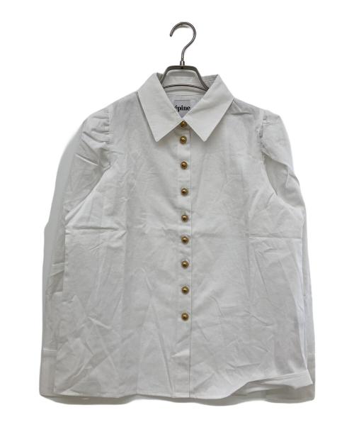 epine（エピヌ）epine (エピヌ) eボタンブラウス ホワイト サイズ:表記なしの古着・服飾アイテム