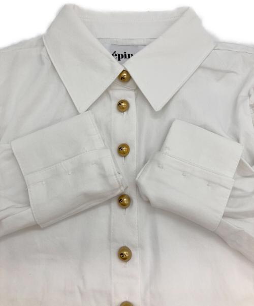 epine（エピヌ）epine (エピヌ) eボタンブラウス ホワイト サイズ:表記なしの古着・服飾アイテム
