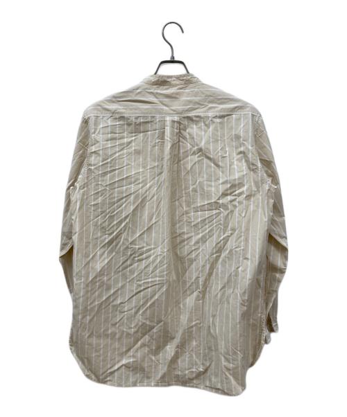 DANTON（ダントン）DANTON (ダントン) バンドカラーシャツ ベージュ サイズ:42の古着・服飾アイテム
