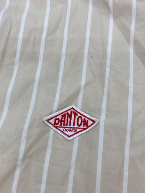 DANTON（ダントン）DANTON (ダントン) バンドカラーシャツ ベージュ サイズ:42の古着・服飾アイテム
