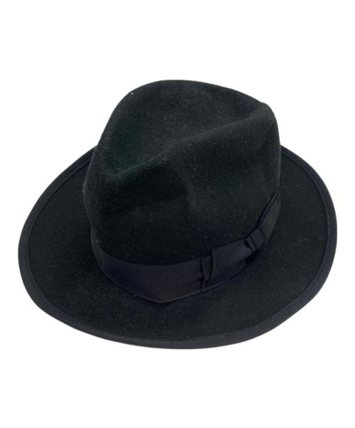 THE H.W.DOG&CO.（エイチダブリュードッグアンドコー）THE H.W.DOG&CO. (エイチダブリュードッグアンドコー) 中折れハット ブラックの古着・服飾アイテム