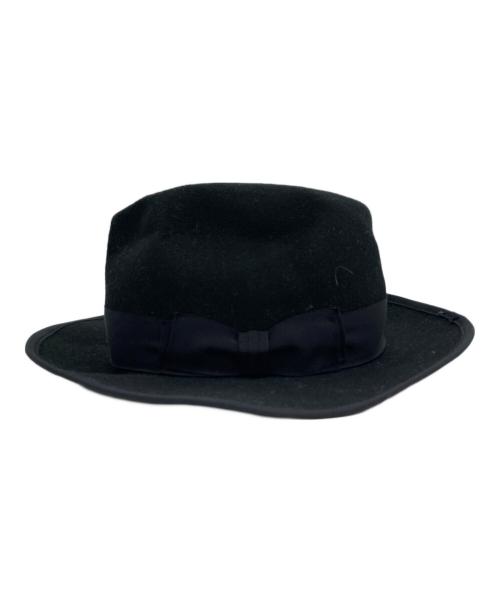 THE H.W.DOG&CO.（エイチダブリュードッグアンドコー）THE H.W.DOG&CO. (エイチダブリュードッグアンドコー) 中折れハット ブラックの古着・服飾アイテム
