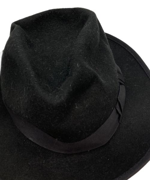 THE H.W.DOG&CO.（エイチダブリュードッグアンドコー）THE H.W.DOG&CO. (エイチダブリュードッグアンドコー) 中折れハット ブラックの古着・服飾アイテム