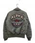 ALPHA (アルファ) CWU-45/P パッチカスタム フライトジャケット カーキ サイズ:XL：8000円