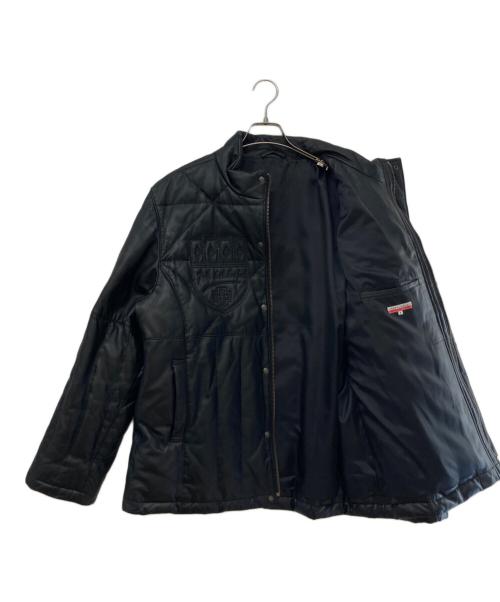 CASTELBAJAC（カステルバジャック）CASTELBAJAC (カステルバジャック) レザーダウンジャケット ブラック サイズ:5の古着・服飾アイテム