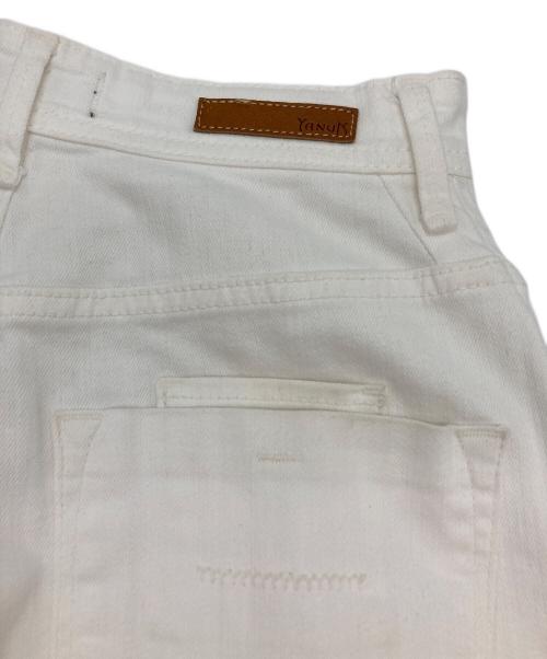YANUK（ヤヌーク）YANUK (ヤヌーク) JOAN ルーズストレートパンツ ネイビー サイズ:W23の古着・服飾アイテム