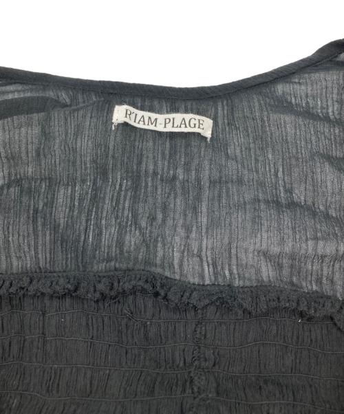 R'IAM PLAGE（リアム プラージュ）R'IAM Plage (リアム プラージュ) R’IAM SWEET ブラウス ブラック サイズ:-の古着・服飾アイテム
