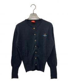 Vivienne Westwood RED LABEL（ヴィヴィアンウエストウッドレッドレーベル）の古着「オーブ刺繍カーディガン」｜ブラック