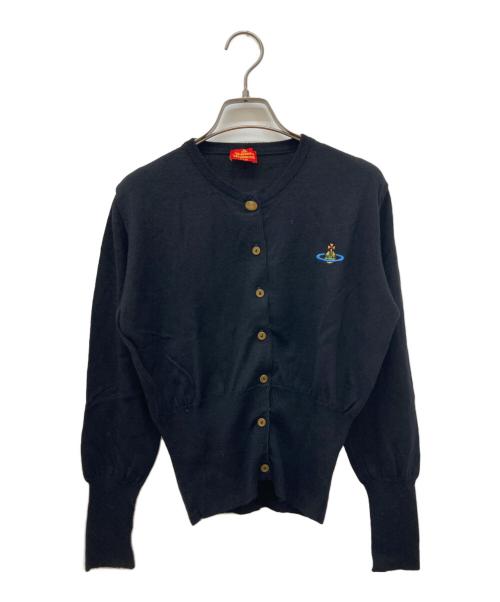 Vivienne Westwood RED LABEL（ヴィヴィアンウエストウッドレッドレーベル）Vivienne Westwood RED LABEL (ヴィヴィアンウエストウッドレッドレーベル) オーブ刺繍カーディガン ブラック サイズ:不明の古着・服飾アイテム