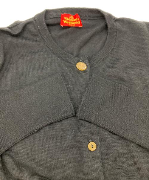 Vivienne Westwood RED LABEL（ヴィヴィアンウエストウッドレッドレーベル）Vivienne Westwood RED LABEL (ヴィヴィアンウエストウッドレッドレーベル) オーブ刺繍カーディガン ブラック サイズ:不明の古着・服飾アイテム