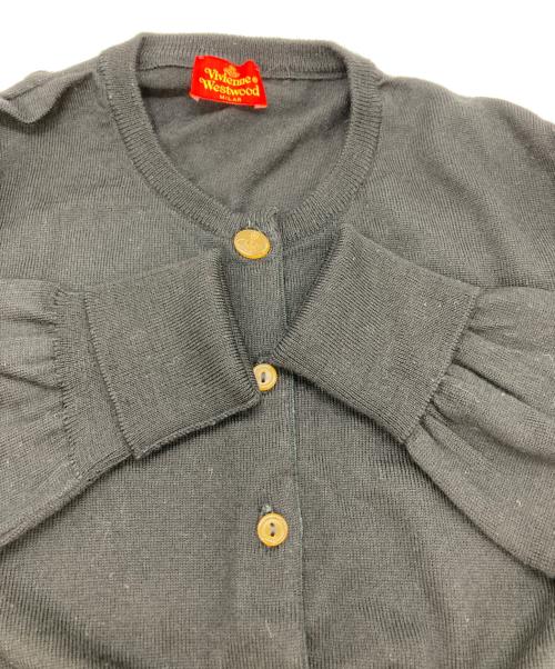 Vivienne Westwood RED LABEL（ヴィヴィアンウエストウッドレッドレーベル）Vivienne Westwood RED LABEL (ヴィヴィアンウエストウッドレッドレーベル) オーブ刺繍カーディガン ブラック サイズ:不明の古着・服飾アイテム