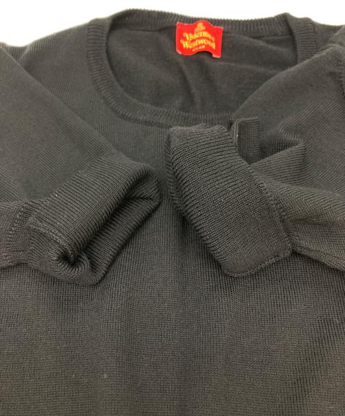 Vivienne Westwood RED LABEL（ヴィヴィアンウエストウッドレッドレーベル）Vivienne Westwood RED LABEL (ヴィヴィアンウエストウッドレッドレーベル) オーブ刺繍半袖ニット ブラック サイズ:‐の古着・服飾アイテム