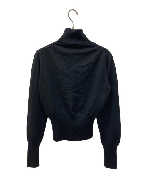 Vivienne Westwood RED LABEL（ヴィヴィアンウエストウッドレッドレーベル）Vivienne Westwood RED LABEL (ヴィヴィアンウエストウッドレッドレーベル) オーブ刺繍タートルネックニット ブラック サイズ:Ｍの古着・服飾アイテム