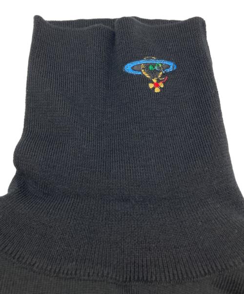 Vivienne Westwood RED LABEL（ヴィヴィアンウエストウッドレッドレーベル）Vivienne Westwood RED LABEL (ヴィヴィアンウエストウッドレッドレーベル) オーブ刺繍タートルネックニット ブラック サイズ:Ｍの古着・服飾アイテム