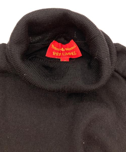 Vivienne Westwood RED LABEL（ヴィヴィアンウエストウッドレッドレーベル）Vivienne Westwood RED LABEL (ヴィヴィアンウエストウッドレッドレーベル) オーブ刺繍タートルネックニット ブラック サイズ:Sの古着・服飾アイテム