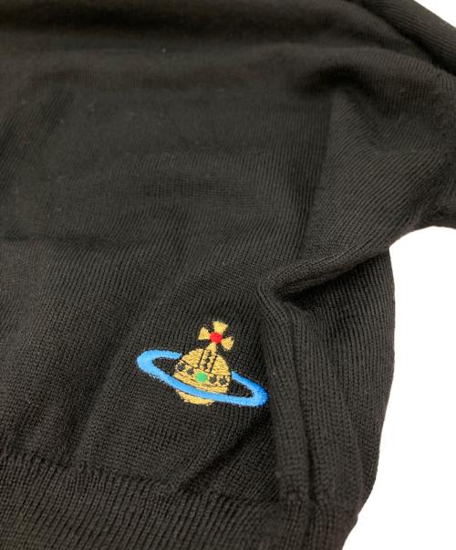 Vivienne Westwood RED LABEL（ヴィヴィアンウエストウッドレッドレーベル）Vivienne Westwood RED LABEL (ヴィヴィアンウエストウッドレッドレーベル) オーブ刺繍タートルネックニット ブラック サイズ:Sの古着・服飾アイテム