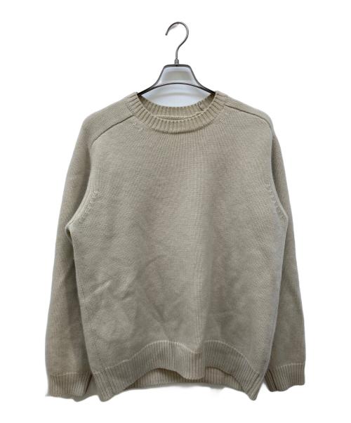 BATONER（バトナ―）BATONER (バトナ―) HEAVY WEIGHT CASHMERE CREW NECK/カシミヤニット ベージュ サイズ:SIZE 3の古着・服飾アイテム