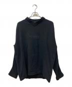 VERSACE JEANS COUTUREヴェルサーチ ジーンズクチュール）の古着「ロゴVネックニット」｜ブラック