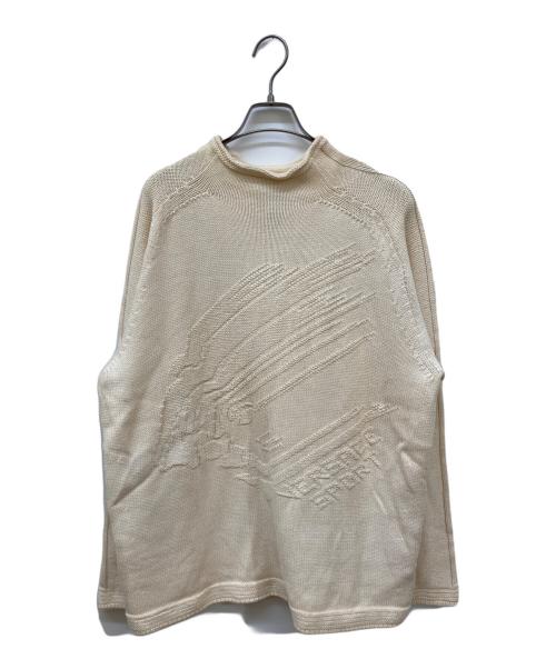 VERSACE Sport（ヴェルサーチ スポーツ）VERSACE Sport (ヴェルサーチ スポーツ) フリーダムスリーブニット ベージュ サイズ:XXLの古着・服飾アイテム