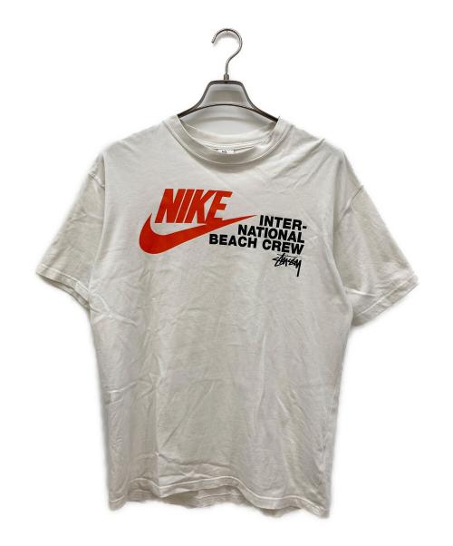 NIKE（ナイキ）NIKE (ナイキ) stussy (ステューシー) プリントTシャツ ホワイト サイズ:Mの古着・服飾アイテム