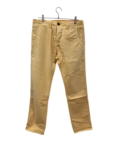 TRUE RELIGION（トゥルー レリジョン）TRUE RELIGION (トゥルー レリジョン) ダメージ加工チノパン GENO イエロー サイズ:81cm(W32) 未使用品の古着・服飾アイテム