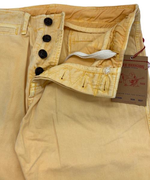 TRUE RELIGION（トゥルー レリジョン）TRUE RELIGION (トゥルー レリジョン) ダメージ加工チノパン GENO イエロー サイズ:81cm(W32) 未使用品の古着・服飾アイテム