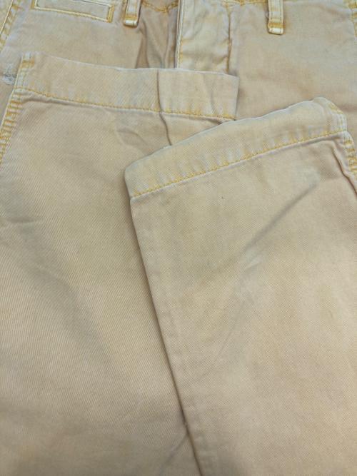 TRUE RELIGION（トゥルー レリジョン）TRUE RELIGION (トゥルー レリジョン) ダメージ加工チノパン GENO イエロー サイズ:81cm(W32) 未使用品の古着・服飾アイテム