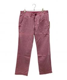 TRUE RELIGION（トゥルー レリジョン）の古着「ダメージ加工チノパン ROMAN」｜ピンク