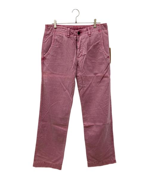 TRUE RELIGION（トゥルー レリジョン）TRUE RELIGION (トゥルー レリジョン) ダメージ加工チノパン ROMAN ピンク サイズ:83.5cm (W33) 未使用品の古着・服飾アイテム