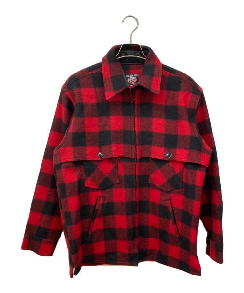 JOHNSON WOOLEN MILLS（ジョンソンウーレンミルズ）Johnson Woolen Mills (ジョンソンウーレンミルズ) バッファローチェックジャケット レッド サイズ:Mの古着・服飾アイテム