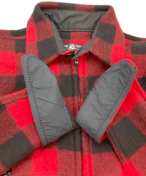 JOHNSON WOOLEN MILLS（ジョンソンウーレンミルズ）Johnson Woolen Mills (ジョンソンウーレンミルズ) バッファローチェックジャケット レッド サイズ:Mの古着・服飾アイテム