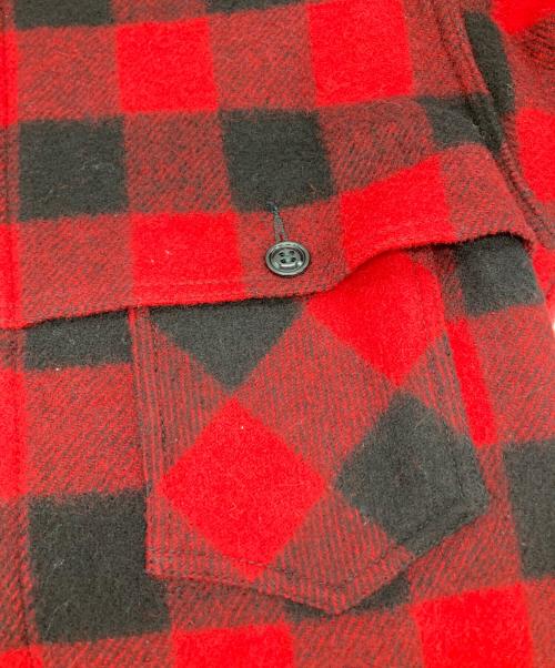 JOHNSON WOOLEN MILLS（ジョンソンウーレンミルズ）Johnson Woolen Mills (ジョンソンウーレンミルズ) バッファローチェックジャケット レッド サイズ:Mの古着・服飾アイテム