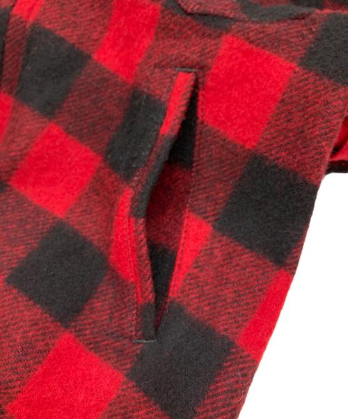 JOHNSON WOOLEN MILLS（ジョンソンウーレンミルズ）Johnson Woolen Mills (ジョンソンウーレンミルズ) バッファローチェックジャケット レッド サイズ:Mの古着・服飾アイテム