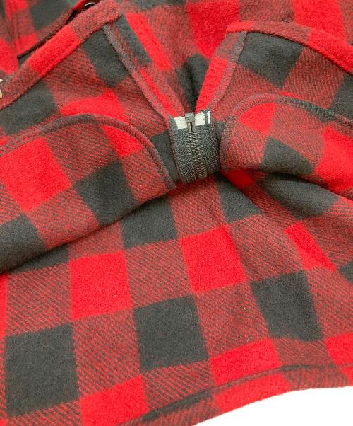 JOHNSON WOOLEN MILLS（ジョンソンウーレンミルズ）Johnson Woolen Mills (ジョンソンウーレンミルズ) バッファローチェックジャケット レッド サイズ:Mの古着・服飾アイテム