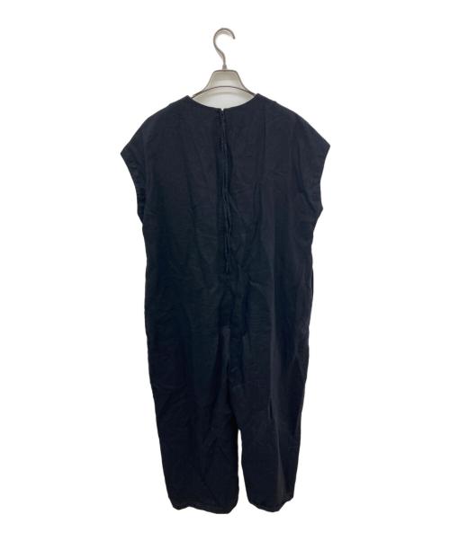 KAGURE（カグレ）kagure (カグレ) リネンオールインワン ブラックの古着・服飾アイテム
